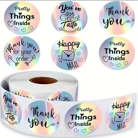500 pcs "Thank You for Supporting My Small Business" Stickers - Picture 1 of 5